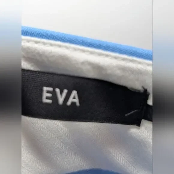 Ann Taylor Eva Fit High Rise Ankle Pants Size 8 Blue Career Office Spring - Picture 8 of 10